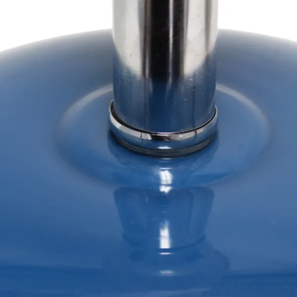 Table Lamps-Kirkland's Home Navy Glass Short Oval Table Lamp Blue