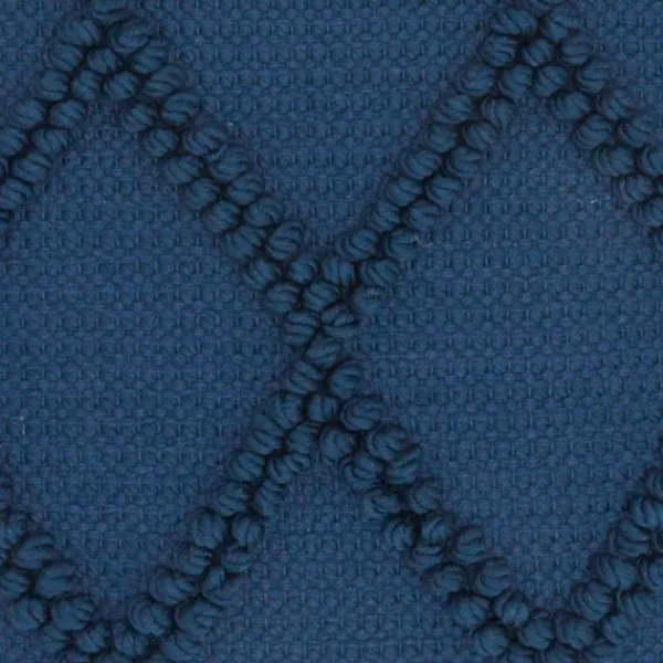 Pillows-Kirkland's Home Navy Knotted Lattice Throw Pillows, Set Of 2 Blue