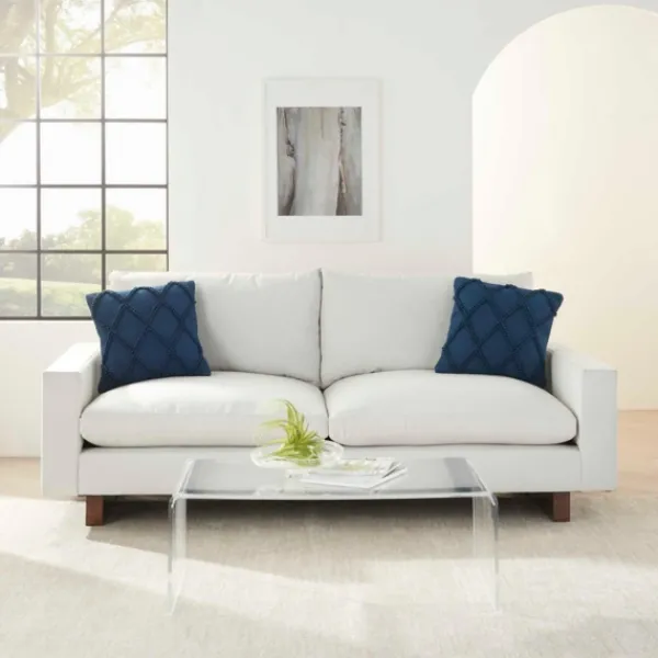 Pillows-Kirkland's Home Navy Knotted Lattice Throw Pillows, Set Of 2 Blue