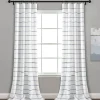 Curtains & Drapes-Kirkland's Home Navy Ombre Stripe Curtain Panel Set, 84 In. Blue/White