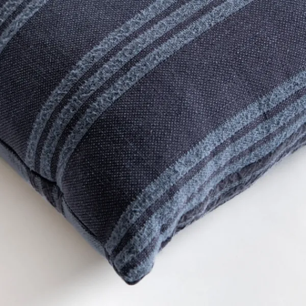 Pillows-Kirkland's Home Navy Providence Stripe Pillow Blue