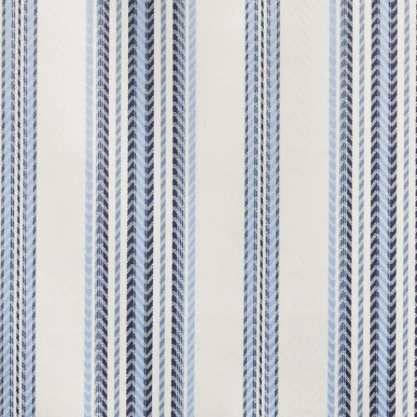 Curtains & Drapes-Kirkland's Home Navy Stripe Ricci Blackout Curtain Shade, 23 In. Blue