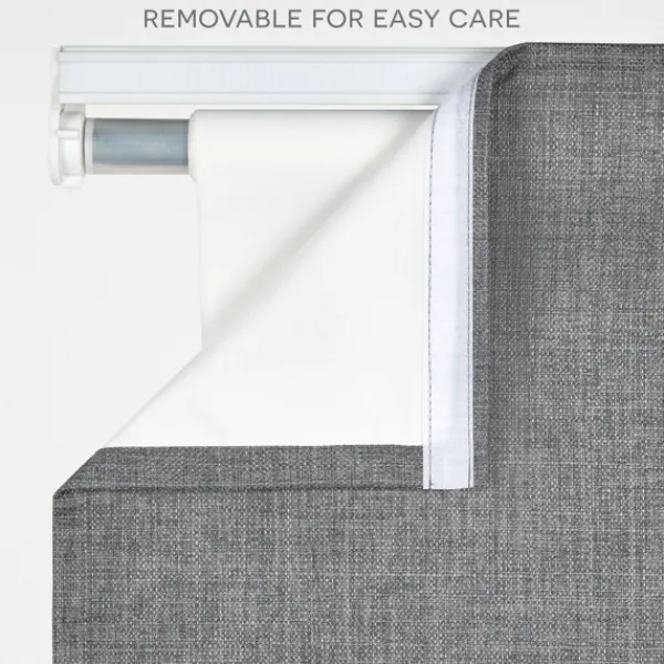 Curtains & Drapes-Kirkland's Home Navy Stripe Ricci Blackout Curtain Shade, 23 In. Blue