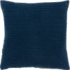 Pillows-Kirkland's Home Navy Subtle Striped Oversized Pillow Blue