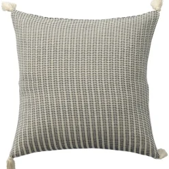 Pillows-Kirkland's Home Navy Trapeze Organic Cotton Throw Pillow Navy/Ivory