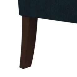 Accent Chairs-Kirkland's Home Navy Upholstered Button Tufted Accent Chair Blue