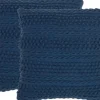 Pillows-Kirkland's Home Navy Woven Stripes Throw Pillows, Set Of 2 Blue