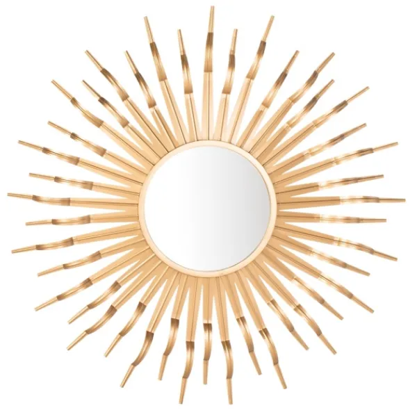 Decorative Mirrors-Kirkland's Home Naya Golden Sunburst Wall Mirror