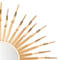 Decorative Mirrors-Kirkland's Home Naya Golden Sunburst Wall Mirror
