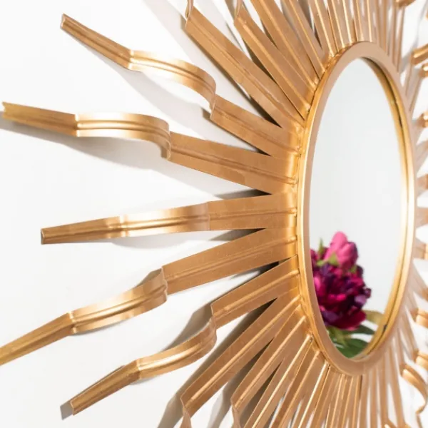 Decorative Mirrors-Kirkland's Home Naya Golden Sunburst Wall Mirror