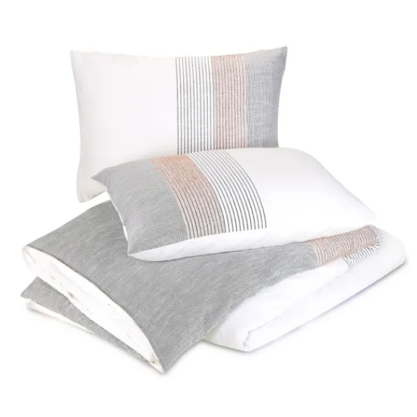 Duvets-Kirkland's Home Neapolitan Gray 3-Pc. King Duvet Set Gray/White/Pink