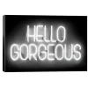 Wall Quotes & Signs-Kirkland's Home Neon Hello Gorgeous Canvas Art Print Black