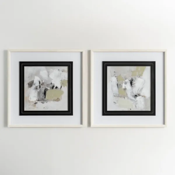 Framed Art-Kirkland's Home Neutral Abstract Matted Ii Framed Art Print Tan