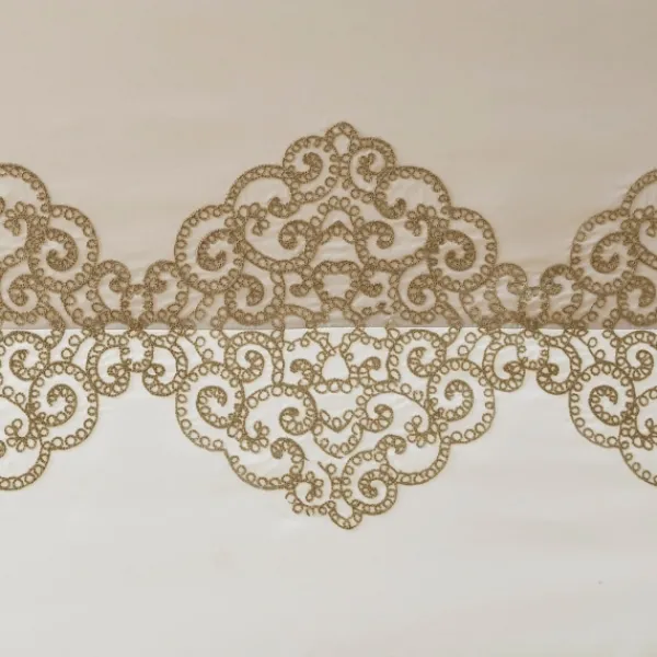 Shower Curtains-Kirkland's Home Neutral Block Embroidered Shower Curtain Brown/Ivory