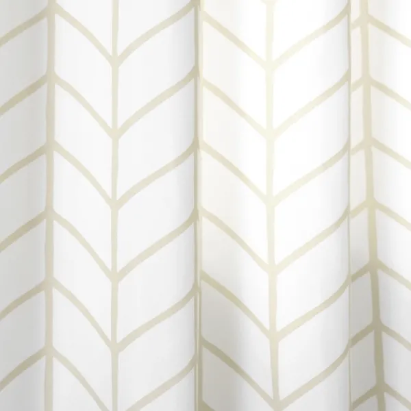 Curtains & Drapes-Kirkland's Home Neutral Chevron 2-Pc. Curtain Panel Set, 84 In. Tan