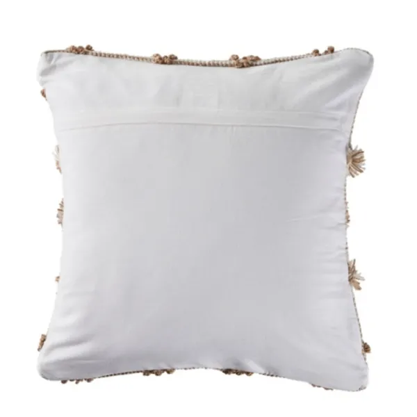 Pillows-Kirkland's Home Neutral Geometric Pom Pom Pillow Brown