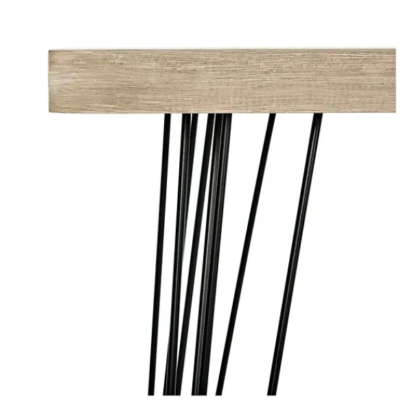 Console Tables-Kirkland's Home Neutral Hairpin Legs Console Table Gray
