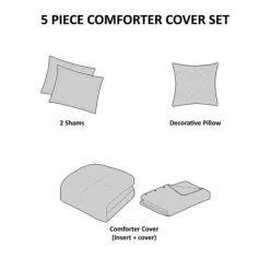 Comforters-Kirkland's Home Neutral Holland 5-Pc. Full/Queen Comforter Set Tan