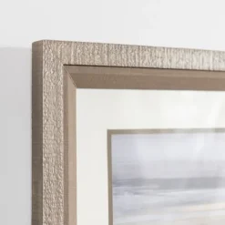 Framed Art-Kirkland's Home Neutral Horizon Landscape Framed Art Print Gray