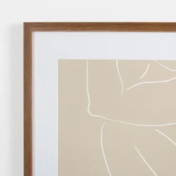Framed Art-Kirkland's Home Neutral Sketched Lady Framed Art Print Tan/White