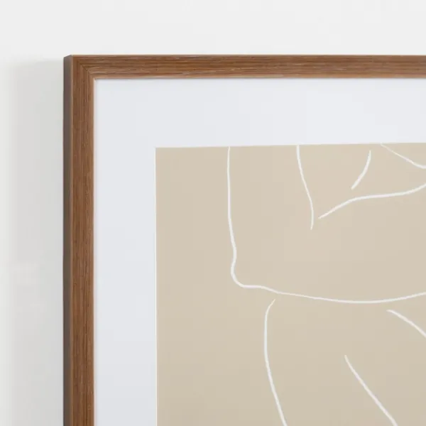 Framed Art-Kirkland's Home Neutral Sketched Lady Framed Art Print Tan/White