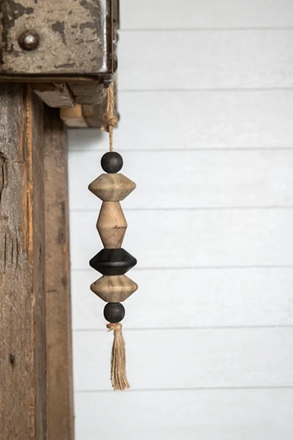 Decorative Accents-Kirkland's Home Neutral Southwest Wood Bead Tassel Brown/Black