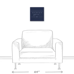 Wall Quotes & Signs-Kirkland's Home Never Give Up On You Canvas Art Print Blue