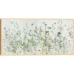 Canvas Art-Kirkland's Home New Horizons Framed Canvas Art Print Gray/Green/White