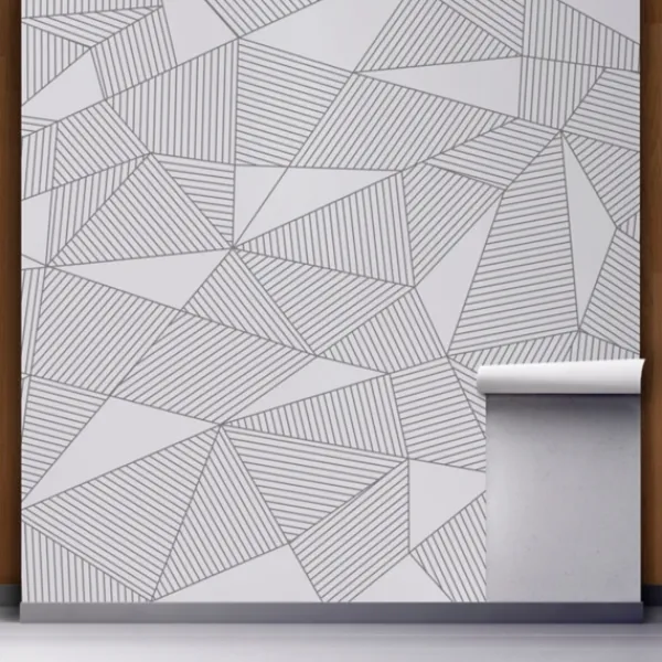 Wall Murals & Wall Decals-Kirkland's Home Nobel Geometry Peel And Stick Wall Mural Black/White