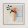 Framed Art-Kirkland's Home November Mum Framed Art Print Orange/Blue/White