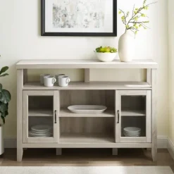 Tv Stands & Media Consoles-Kirkland's Home Oak Rustic Wood Tv Stand White