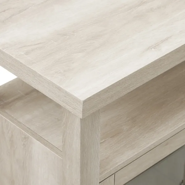 Tv Stands & Media Consoles-Kirkland's Home Oak Rustic Wood Tv Stand White