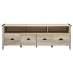 Tv Stands & Media Consoles-Kirkland's Home Oak Wood Tv Console White