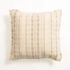 Pillows-Kirkland's Home Oatmeal Striped Woven Pillow Tan