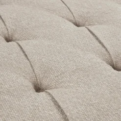 Benches & Ottomans-Kirkland's Home Oatmeal Tufted Square Ottoman Tan