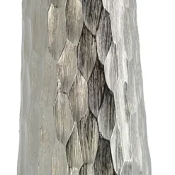 Vases-Kirkland's Home Oblong Dimpled Vase Silver