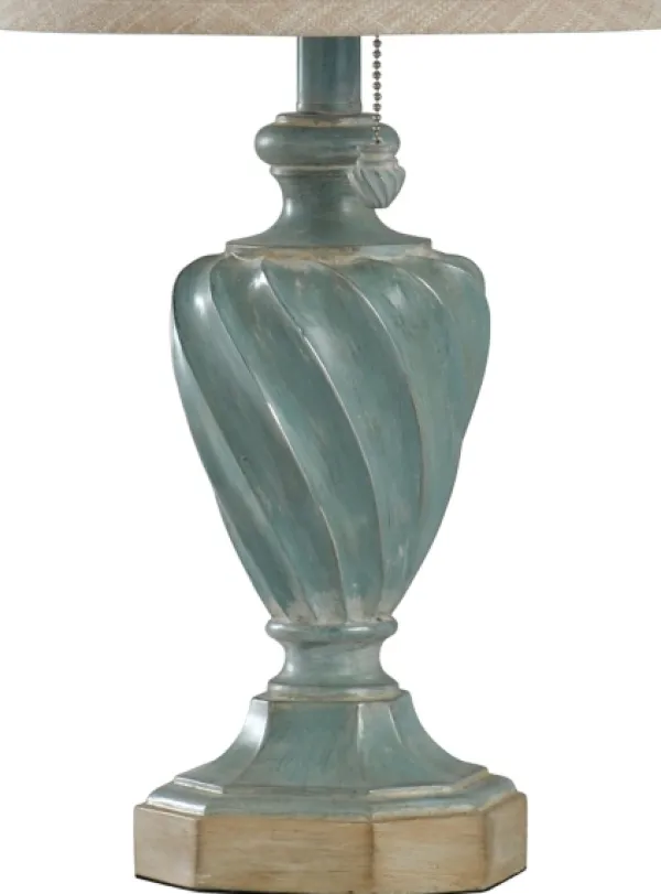 Table Lamps-Kirkland's Home Ocean Blue And Gold Table Lamp Tan