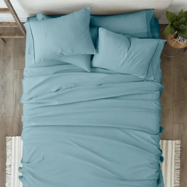Bed Sheets-Kirkland's Home Ocean 6-Pc. King Sheet Set Blue