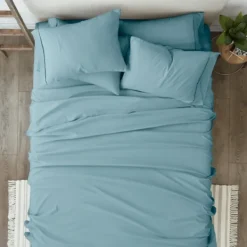 Bed Sheets-Kirkland's Home Ocean 6-Pc. Twin Sheet Set Blue