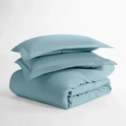 Duvets-Kirkland's Home Ocean Solid 3-Pc. Twin Duvet Cover Set Blue