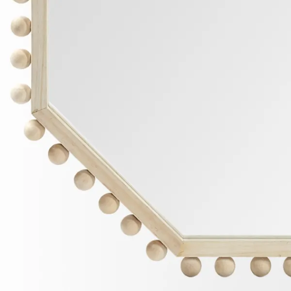 Framed Mirrors-Kirkland's Home Octagon Beaded Edge Framed Wall Mirror