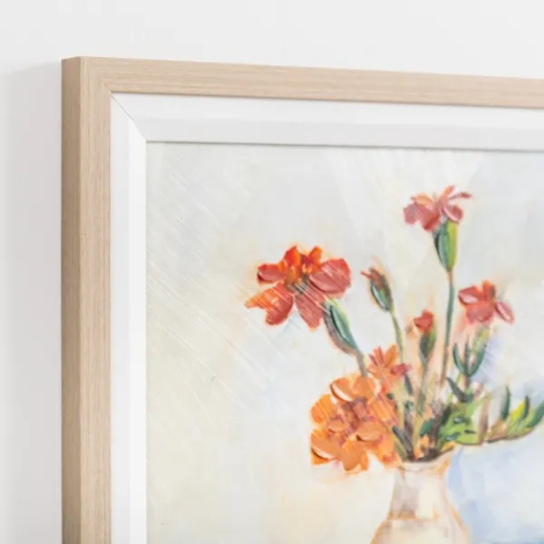 Framed Art-Kirkland's Home October Marigold Framed Art Print Orange/Red/Ivory