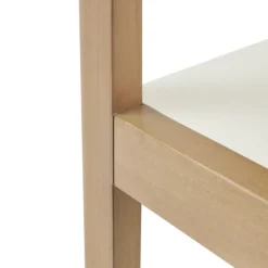Bookshelves-Kirkland's Home Off White Wood Shelves With Natural Frame Bookcase