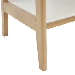 Bookshelves-Kirkland's Home Off White Wood Shelves With Natural Frame Bookcase