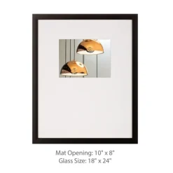 Gallery Wall Frames-Kirkland's Home Offset Mat 8X10 3-Pc. Gallery Wall Frame Set Black