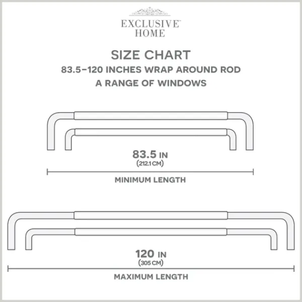 Curtain Rods & Hardware-Kirkland's Home Oiled Bronze Fetter Double Curtain Rod, 120 In.