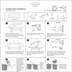 Curtain Rods & Hardware-Kirkland's Home Oiled Bronze Fetter Double Curtain Rod, 120 In.