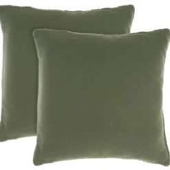 Pillows-Kirkland's Home Olive Cable Knit Throw Pillows, Set Of 2 Green