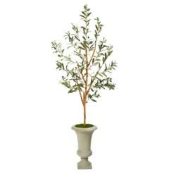 Trees & Topiaries-Kirkland's Home Olive Tree In Sandy Urn Planter