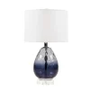 Table Lamps-Kirkland's Home Ombre Blue Glass Teardrop Table Lamp White
